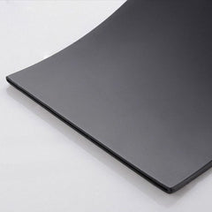 壁付水栓 注ぎ口 水道蛇口 ステンレス製 滝状吐水口 黒(ハンドル無し) - Kansofurni