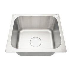 キッチンシンク 台所流し台 42*37cm オーバー アンダー 304ステンレス