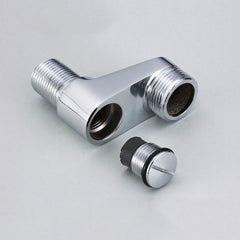 クランク 取付脚 配管用ソケット 延長 水栓部品 水流調整 止水付 銀 2個入り