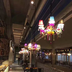 シャンデリア クリスタル リビング照明 寝室 子供屋 店舗 カラフル 5/6/8/10灯 - Kansofurni