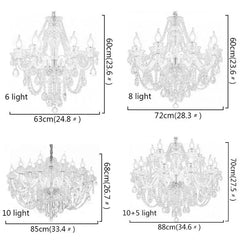 シャンデリア クリスタル照明 リビング 吹き抜け ダイニング照明 4色 オシャレ - Kansofurni