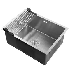 キッチンシンク 台所流し台 60*45cm オーバー アンダー 304ステンレス