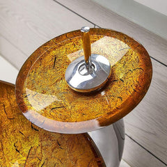 洗面ボウル&蛇口セット 洗面器 手洗い鉢 強化ガラス製 排水金具付 金色 豪華 - Kansofurni