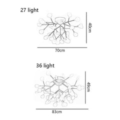 LEDシーリングライト リビング照明 ダイニング 寝室 ランプ 27/36灯 2色