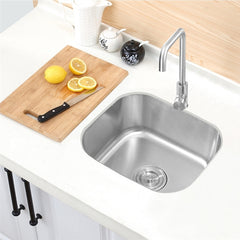 キッチンシンク 台所流し台 41*36cm 304ステンレス オーバー アンダー