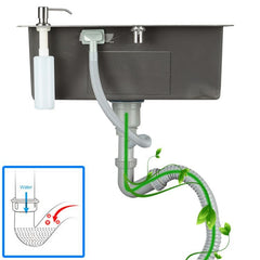 キッチンシンク 台所流し台 60*45cm オーバー アンダー 304ステンレス