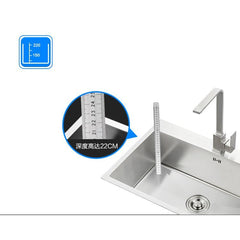 キッチンシンク 台所流し台 60*45cm オーバー アンダー 304ステンレス