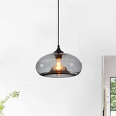 ペンダントライト 天井照明 玄関照明 店舗 リビング照明 ガラス 1灯 D28cm