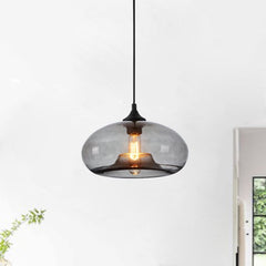 ペンダントライト 天井照明 玄関照明 店舗 リビング照明 ガラス 1灯 D28cm