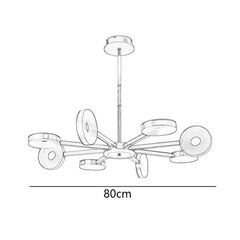 LEDシャンデリア リビング照明 ダイニング 寝室ランプ 3段階調色 モダン 9灯