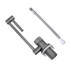 キッチンシンク ナノ台所流し台 29*33cm オーバー アンダー 304ステンレス ヘアライン 1槽 浄水器用蛇口付 黒 1槽