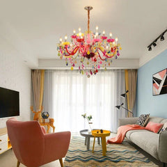 シャンデリア クリスタル リビング照明 寝室 子供屋 店舗 カラフル オシャレ - Kansofurni