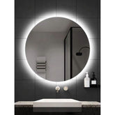 LED化粧鏡 室内用ミラー 浴室鏡 壁掛け サロン 美容室 丸型 オシャレ - Kansofurni