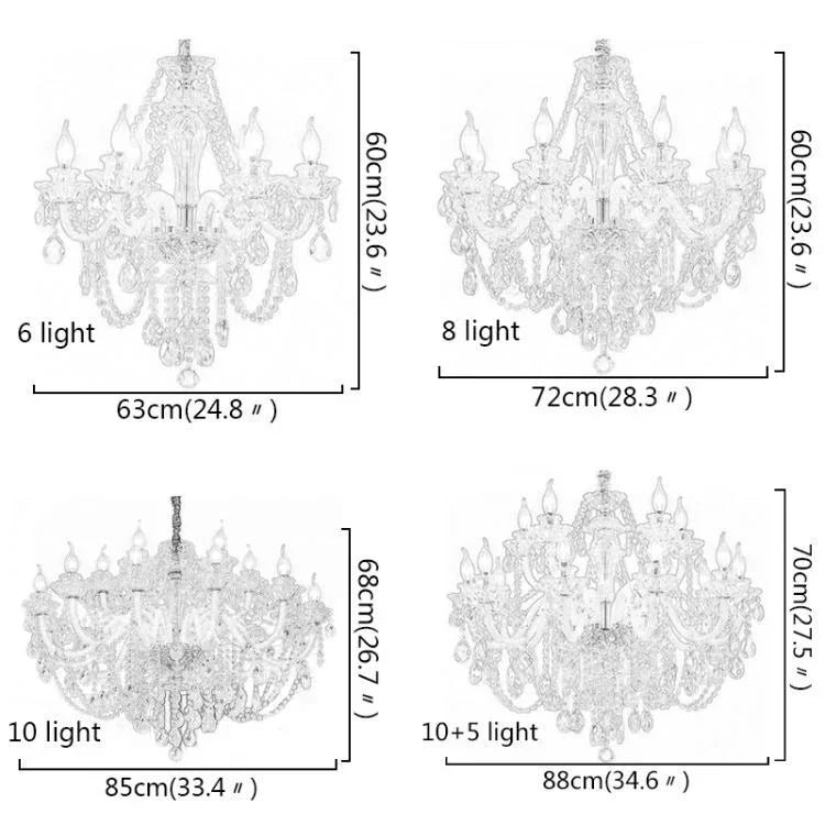 シャンデリア クリスタル照明 リビング 吹き抜け ダイニング照明 4色 オシャレ - Kansofurni