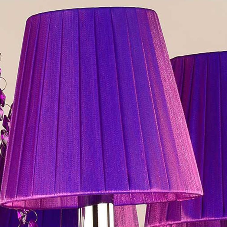 シャンデリア クリスタル照明 リビング 吹き抜け ダイニング照明 紫色 オシャレ - Kansofurni