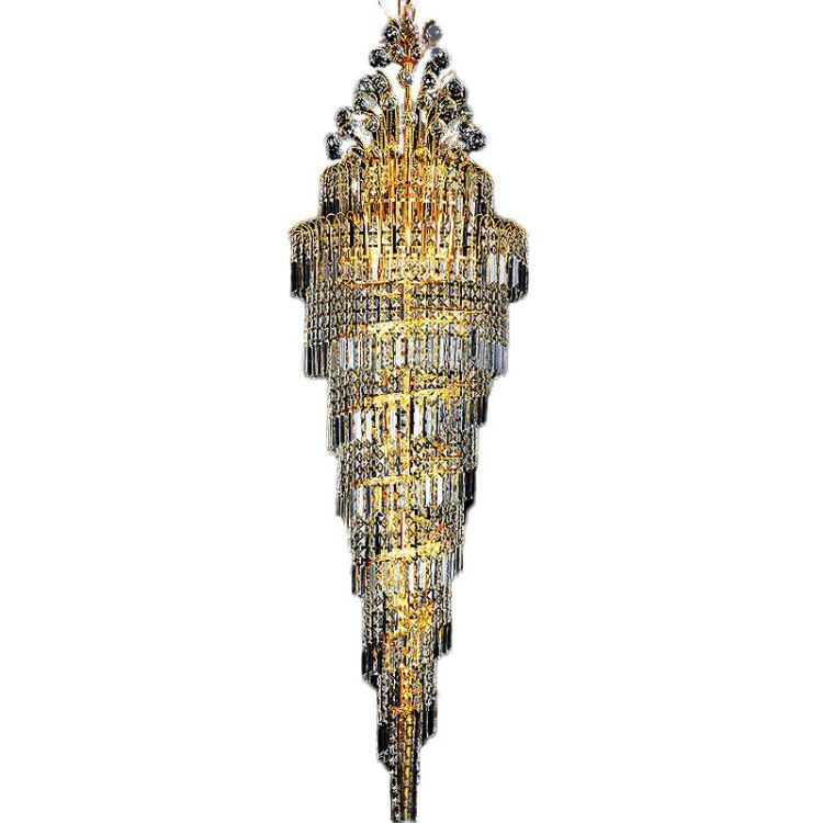 ペンダントライト クリスタル照明 吹き抜け ホテル 別荘 天井照明 豪華 H160/200/300cm - Kansofurni