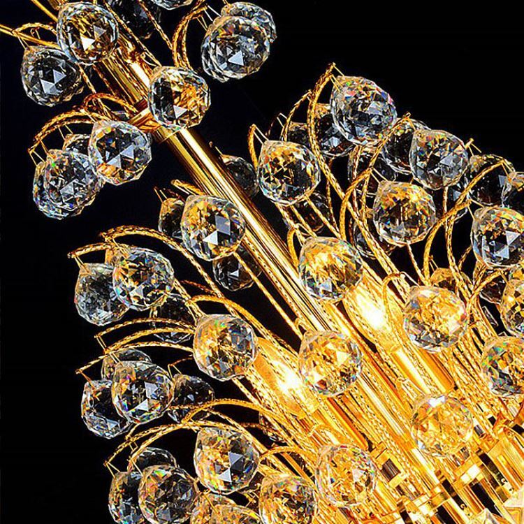 ペンダントライト クリスタル照明 吹き抜け ホテル 別荘 天井照明 豪華 H160/200/300cm - Kansofurni