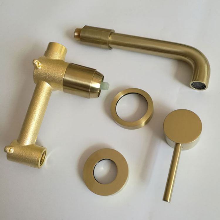 壁付水栓 バス蛇口 冷熱混合栓 水道蛇口 水栓金具 手洗器蛇口 全5色 - Kansofurni