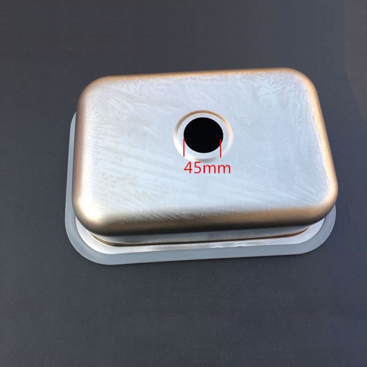 壁付シンク 簡易流し台 ガーデンシンク 35*25cm オーバー アンダー 排水栓&排水トラップ付 壁掛け式 1槽 - Kansofurni