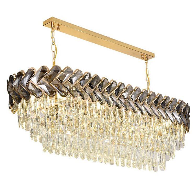 ペンダントライト クリスタル 天井照明 リビング 吹き抜け 店舗 豪華 L75cm 6灯 - Kansofurni