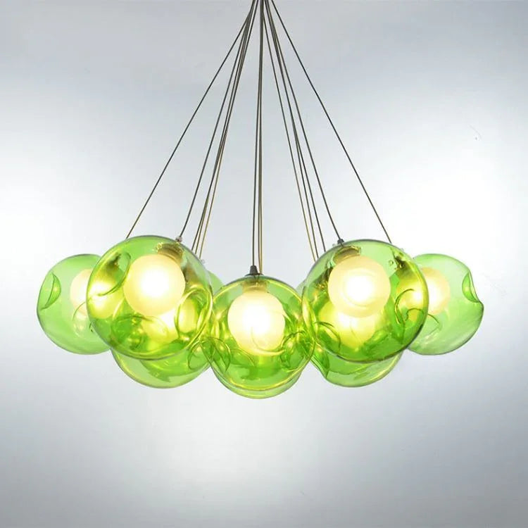 LEDペンダントライト リビング照明 ダイニング 吹き抜け 店舗 カラフル 1/3/5/7/10/14/16/19/25灯 - Kansofurni