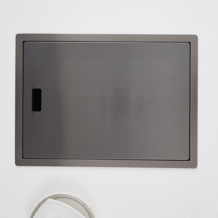 キッチンシンク ナノ台所流し台 35*48cm オーバー アンダー 304ステンレス 昇降蛇口付 目隠しフタ付 黒 1槽