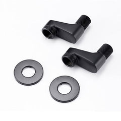 水栓クランク 取付脚 配管用ソケット 延長 水栓部品 黒/古銅 2個入り - Kansofurni