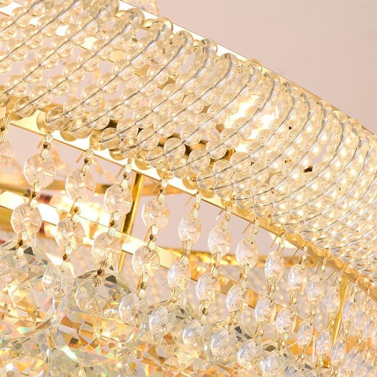 ペンダントライト 大型照明 クリスタル 吹き抜け 別荘 豪華 18灯 D80cm - Kansofurni