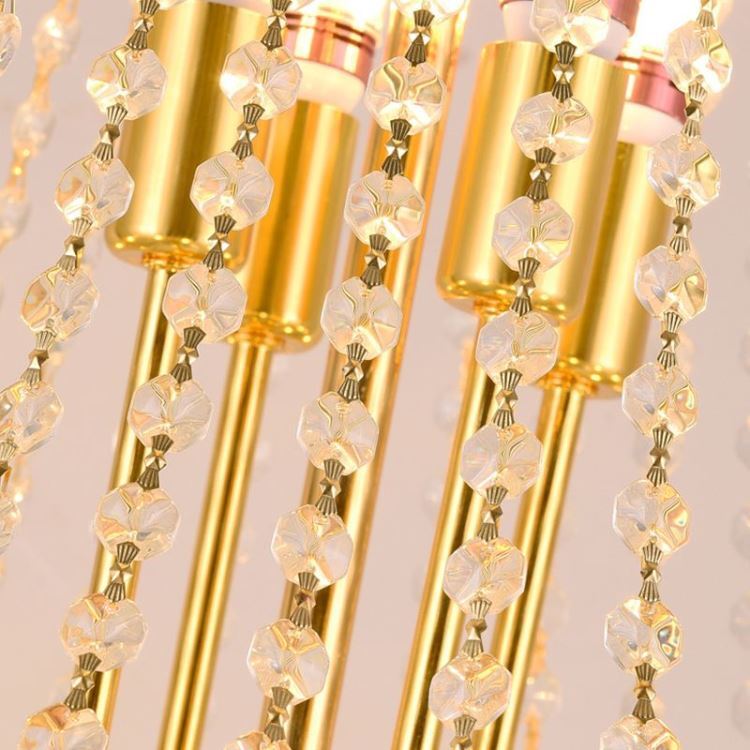 ペンダントライト 大型照明 クリスタル 吹き抜け 別荘 豪華 18灯 D80cm - Kansofurni