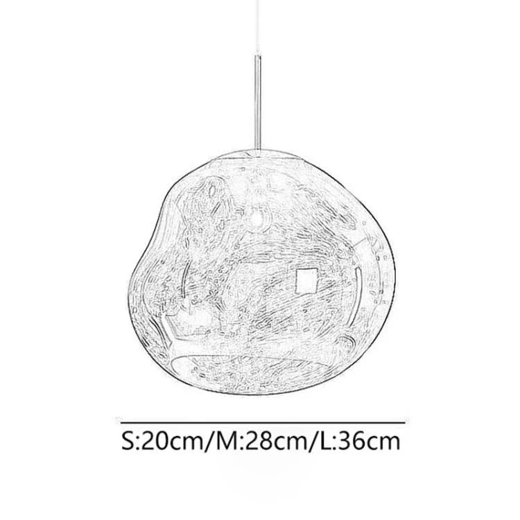 ペンダントライト リビング照明 ダイニング 吹き抜け 店舗 天井照明 熔岩 ガラス 1灯 - Kansofurni