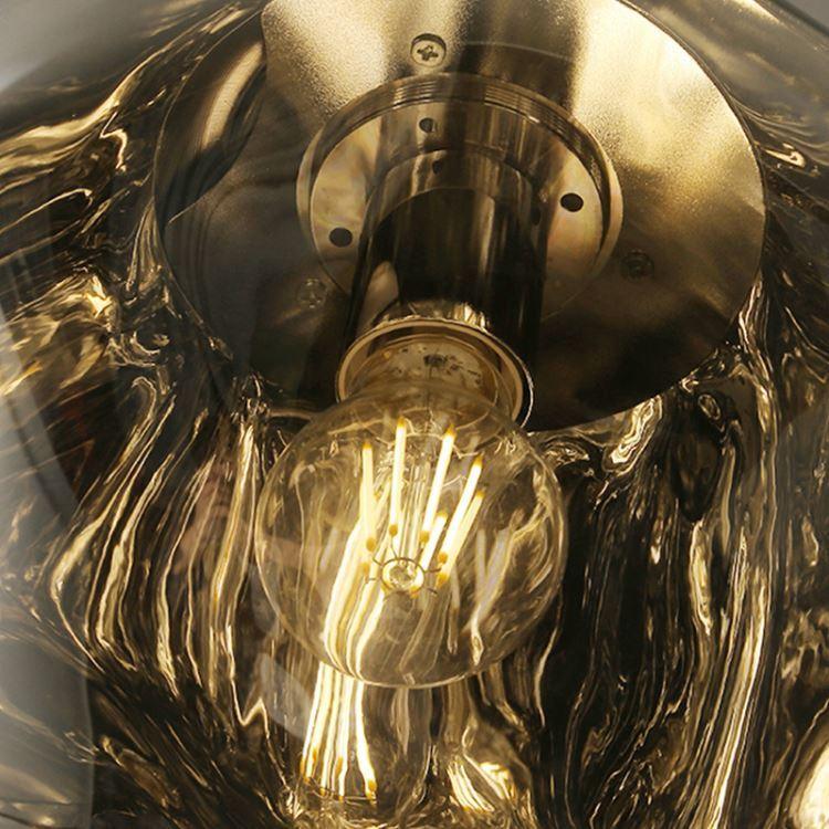 ペンダントライト リビング照明 ダイニング 吹き抜け 店舗 天井照明 熔岩 ガラス 1灯 - Kansofurni