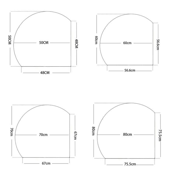 LED化粧鏡 室内用ミラー 壁掛け 美容室 ホテル 半円形 インテリア オシャレ - Kansofurni