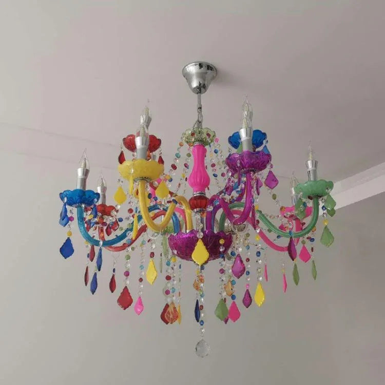 シャンデリア クリスタル リビング照明 寝室 子供屋 店舗 カラフル オシャレ - Kansofurni