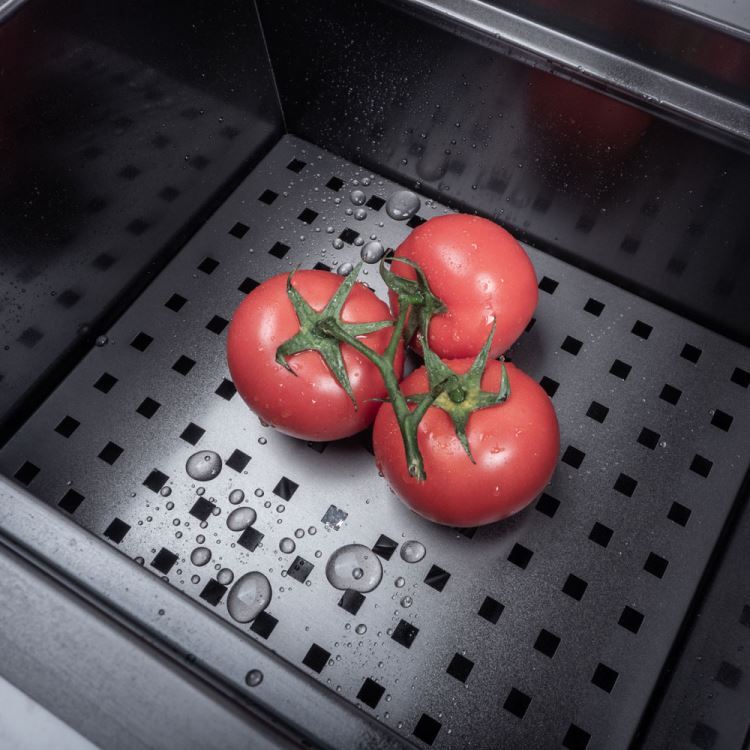 キッチンシンク ナノ台所流し台 49*27cm オーバー アンダー 304ステンレス カップ洗浄付 黒 - Kansofurni