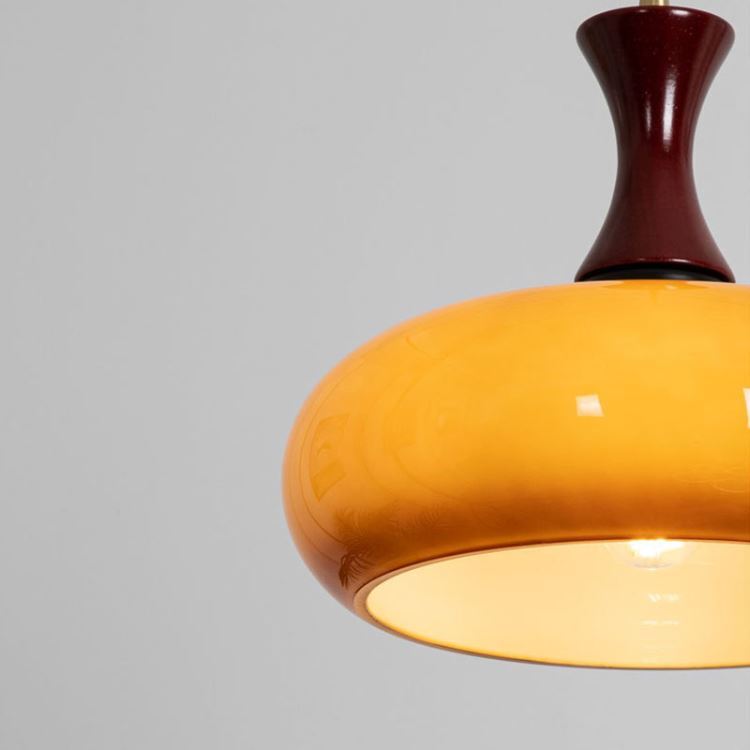 ペンダントライト リビング照明 ダイニング 照明ライト 北欧風 レトロ ガラス 1灯 - Kansofurni