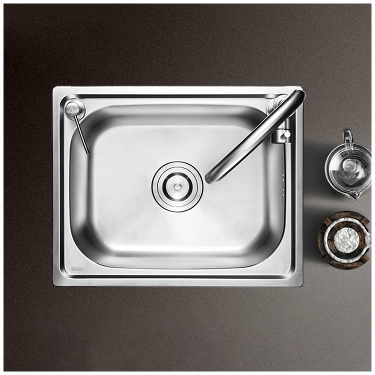 キッチンシンク 台所流し台 50*40cm オーバー アンダー 304ステンレス - Kansofurni