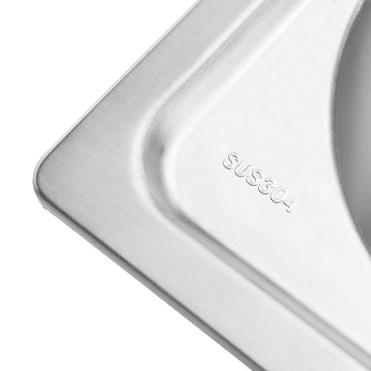 キッチンシンク 台所流し台 50*40cm オーバー アンダー 304ステンレス - Kansofurni