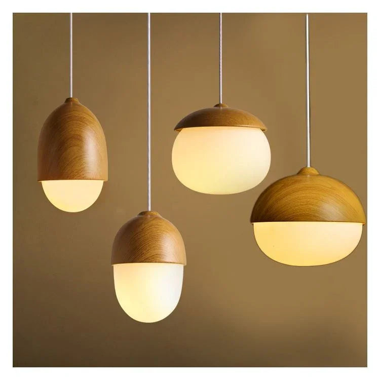 ペンダントライト リビング照明 店舗 玄関 寝室 ドングリ型/堅果型 北欧風 和風 1灯 - Kansofurni