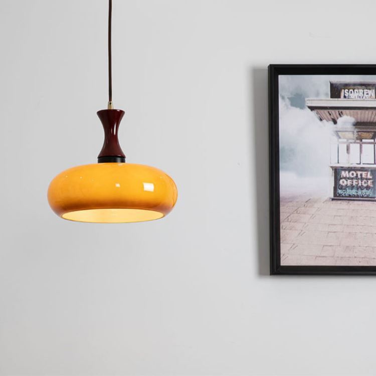 ペンダントライト リビング照明 ダイニング 照明ライト 北欧風 レトロ ガラス 1灯 - Kansofurni